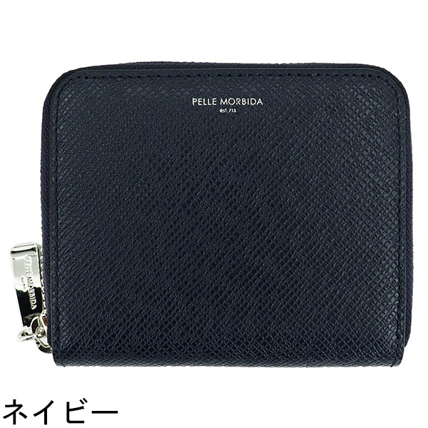 ペッレモルビダ 財布 バルカ 型押しレザー ラウンドジップ ミニ財布