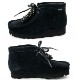 クラークス オリジナルズ ブーツ レディース ゴアテックス スエード ワラビーブーツ CLARKS ORIGINALS WALLABEE BOOT GTX CLK 26168586 BLACK