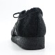 クラークス オリジナルズ メンズ ヘアオンレザー ワラビー CLARKS ORIGINALS WALLABEE CLK 26174031 Black Hair On