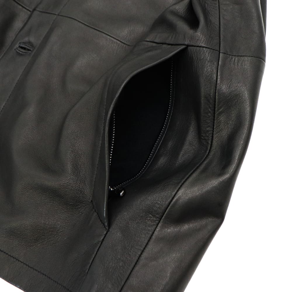 サンクノワール ブルゾン メンズ エントルフィーノ ラムナッパ レザーカバーオール cinqnoir 0247-11-93009 CQN 1-110 春夏新作