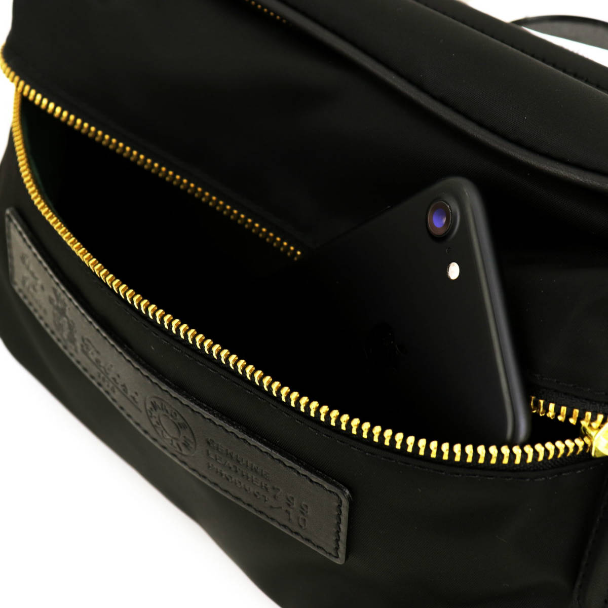 フェリージ ボディバッグ ナイロン×バケッタレザー ウエストバッグ Felisi 799/10/DS FLS 