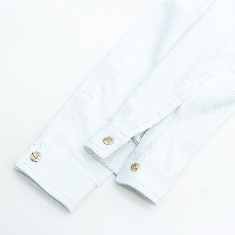 エンメティ ライダース メンズ 0.7mm厚 スペシャル ラムレザー シングルライダース ユーリ ゴールドジップ EMMETI JURI EMT SP LEATHER BIANCO