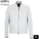 エンメティ ライダース メンズ 0.7mm厚 スペシャル ラムレザー シングルライダース ユーリ ゴールドジップ EMMETI JURI EMT SP LEATHER BIANCO