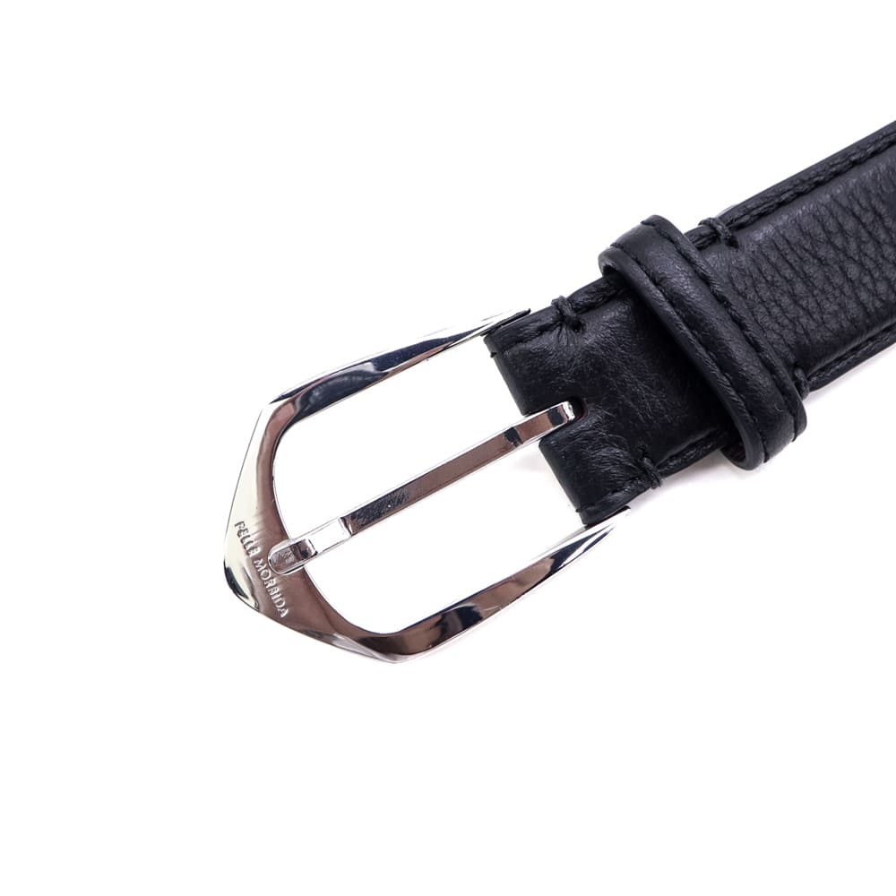 ペッレモルビダ ベルト メンズ 型押しレザー 牛革 スタッズ レザーベルト ロンドンコレクション PELLE MORBIDA London PMO-BAB003LO PMO BLACK