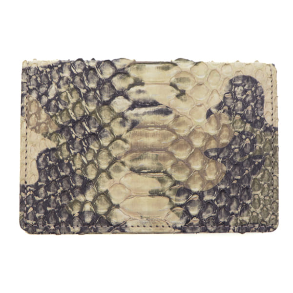レザック カードケース ダイヤモンドパイソン カモフラージュ柄 カードケース LE'SAC 8122 CAMO KHAKI （カーキ）　