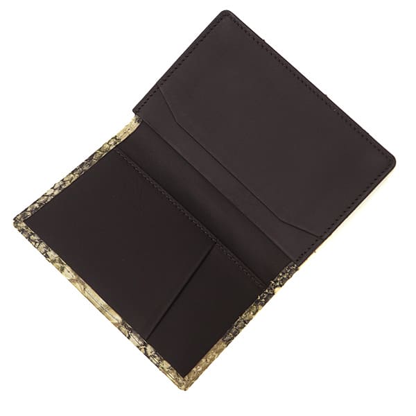 レザック カードケース ダイヤモンドパイソン カモフラージュ柄 カードケース LE'SAC 8122 CAMO KHAKI （カーキ）　