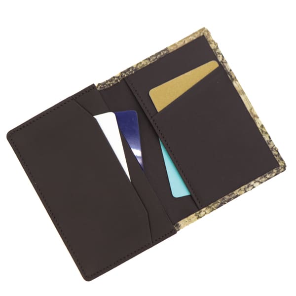 レザック カードケース ダイヤモンドパイソン カモフラージュ柄 カードケース LE'SAC 8122 CAMO KHAKI （カーキ）　