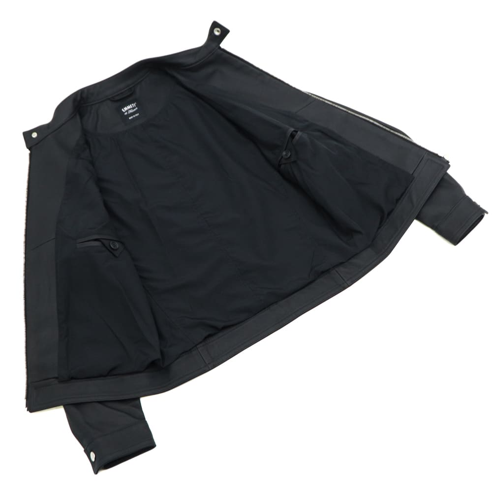 エンメティ ライダース メンズ 0.7mm厚 スペシャル ラムレザー マットブラック シングルライダース ユーリ EMMETI JURI EMT SP LEATHER MATO BLACK NERO