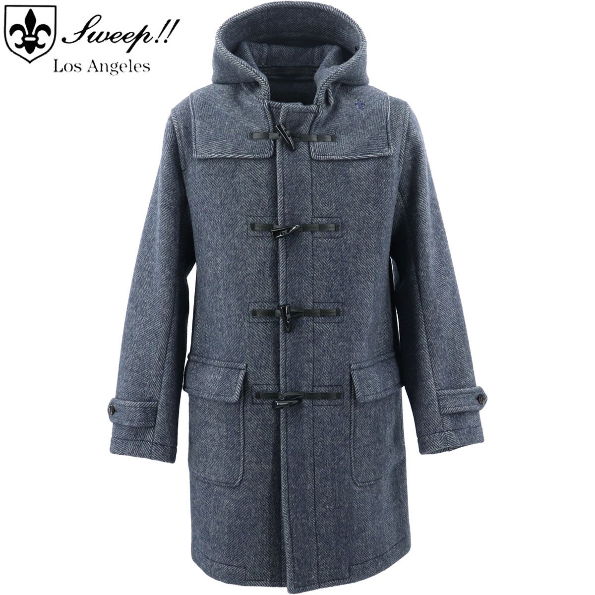 【セール 半額以下】スウィープロサンゼルス コート メンズ プレミアム ダッフルコート SWP Sweep!! LosAngeles NAVY（ネイビー） 【返品交換不可】