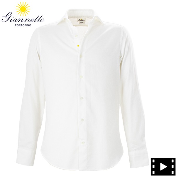 ジャンネット シャツ メンズ ワイドカラー スリムフィット コットン ロイヤルオックスフォードシャツ GIANNETTO SLIM FIT 143600L81 GNT 0001