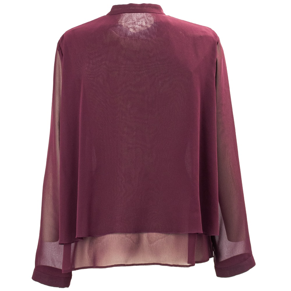 シューソネット ブラウス レディース ポリエステル シアーフリルブラウス CHOUSONNETTE 075-340-017 CHO 秋冬新作