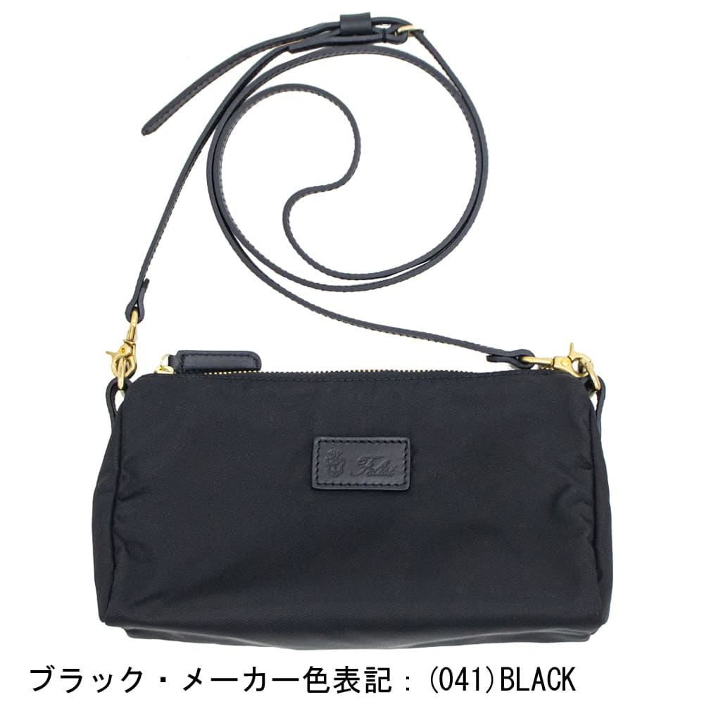 フェリージ バッグ ナイロン×バケッタレザー ミニショルダーバッグ