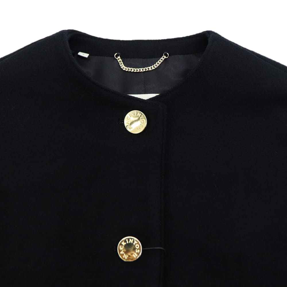 マッキントッシュ コート レディース ウール ノーカラーコート