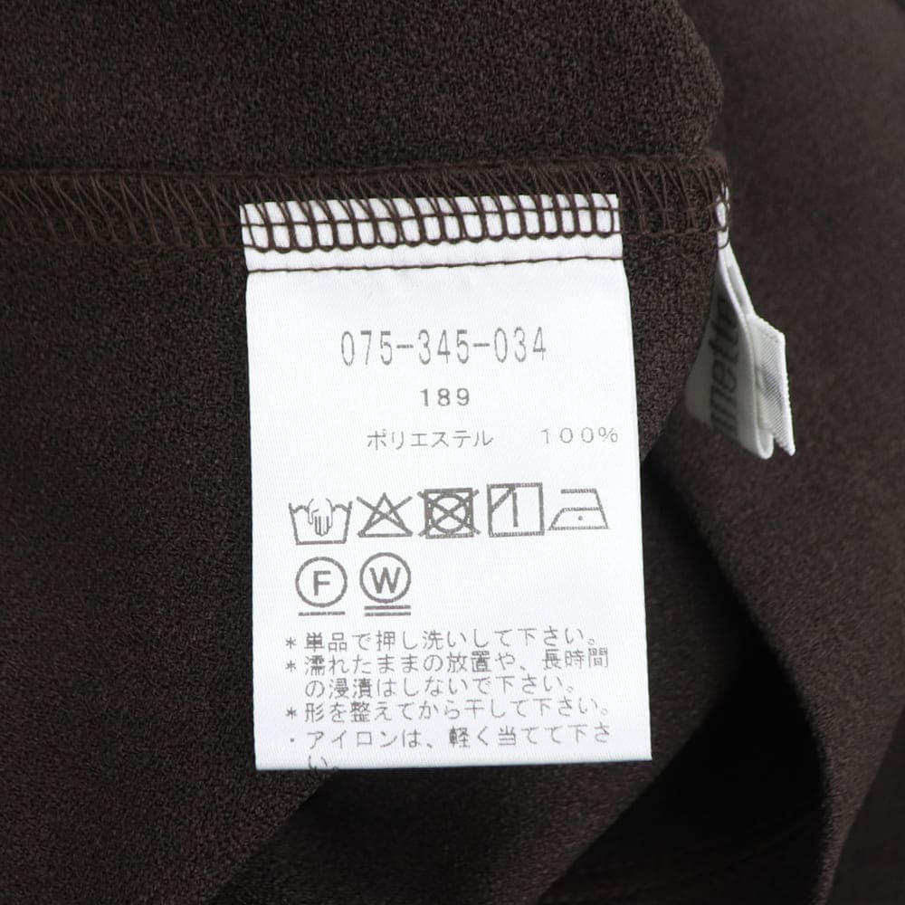 シューソネット ブラウス レディース ポリエステル クロップド丈 七分袖 CHOUSONNETTE 075-345-034 CHO 39 秋冬新作