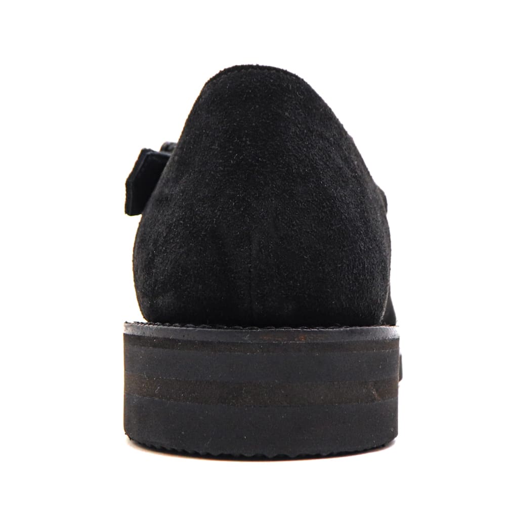 ダブルエイチ サンダル メンズ チャールズFステッド社 ヤヌスカーフ スエード グルカサンダル 干場氏別注モデル WH WHSCT-0900S WH0 BLK 春夏新作