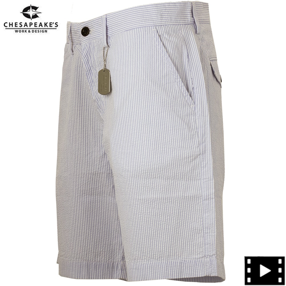 チェサピークス ハーフパンツ メンズ コットン オックスフォード ストライプ ショートパンツ CHESAPEAKE`S NUNTUCKET OXFORD CHP 35 春夏新作