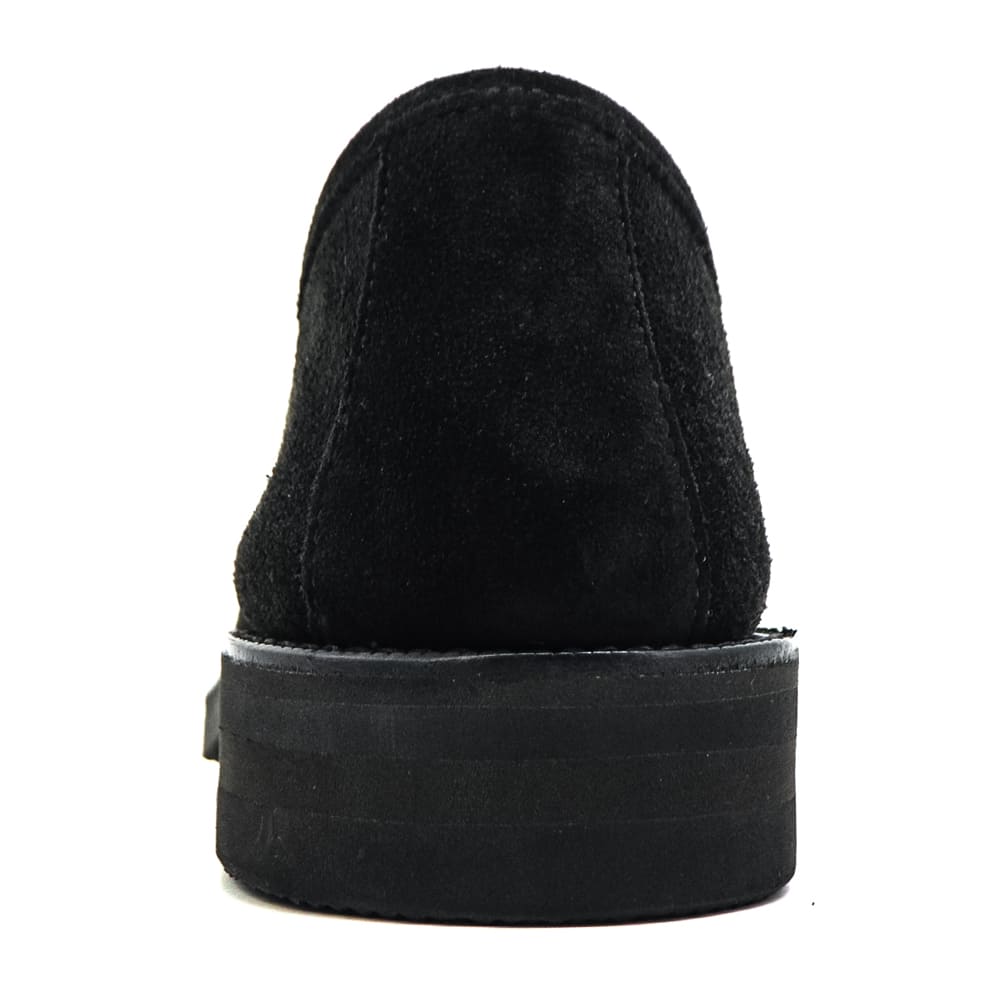 ダブルエイチ レザーシューズ メンズ チャールズFステッド社 ヤヌスカーフ スエード コインローファー 干場氏別注モデル WH WHSCT-0501S WH0 BLK 