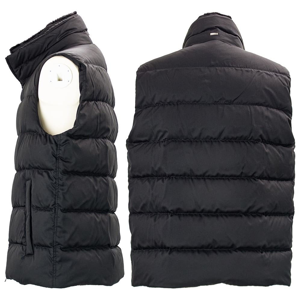 ヘルノ ダウン メンズ ポーラテック 撥水ポリエステル スタンドカラー