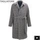 タリアトーレ コート メンズ カシミア混ヴァージンウール グレンチェック バルカラーコート サロモン TAGLIATORE SALOMON/S TLT 610019 B1190 秋冬新作