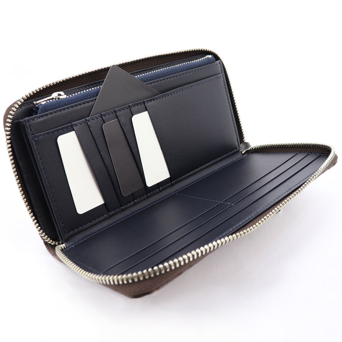 クアトロガッティ 財布 クロコダイル ラウンドジップ 長財布 QUATTRO GATTI 8137 BROWN(ブラウン)