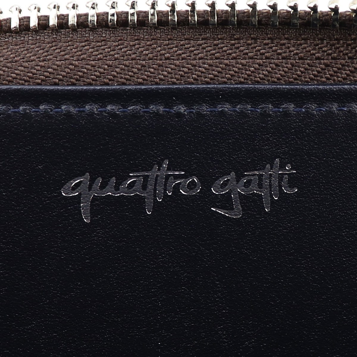 クアトロガッティ 財布 クロコダイル ラウンドジップ 長財布 QUATTRO GATTI 8137 BROWN(ブラウン)
