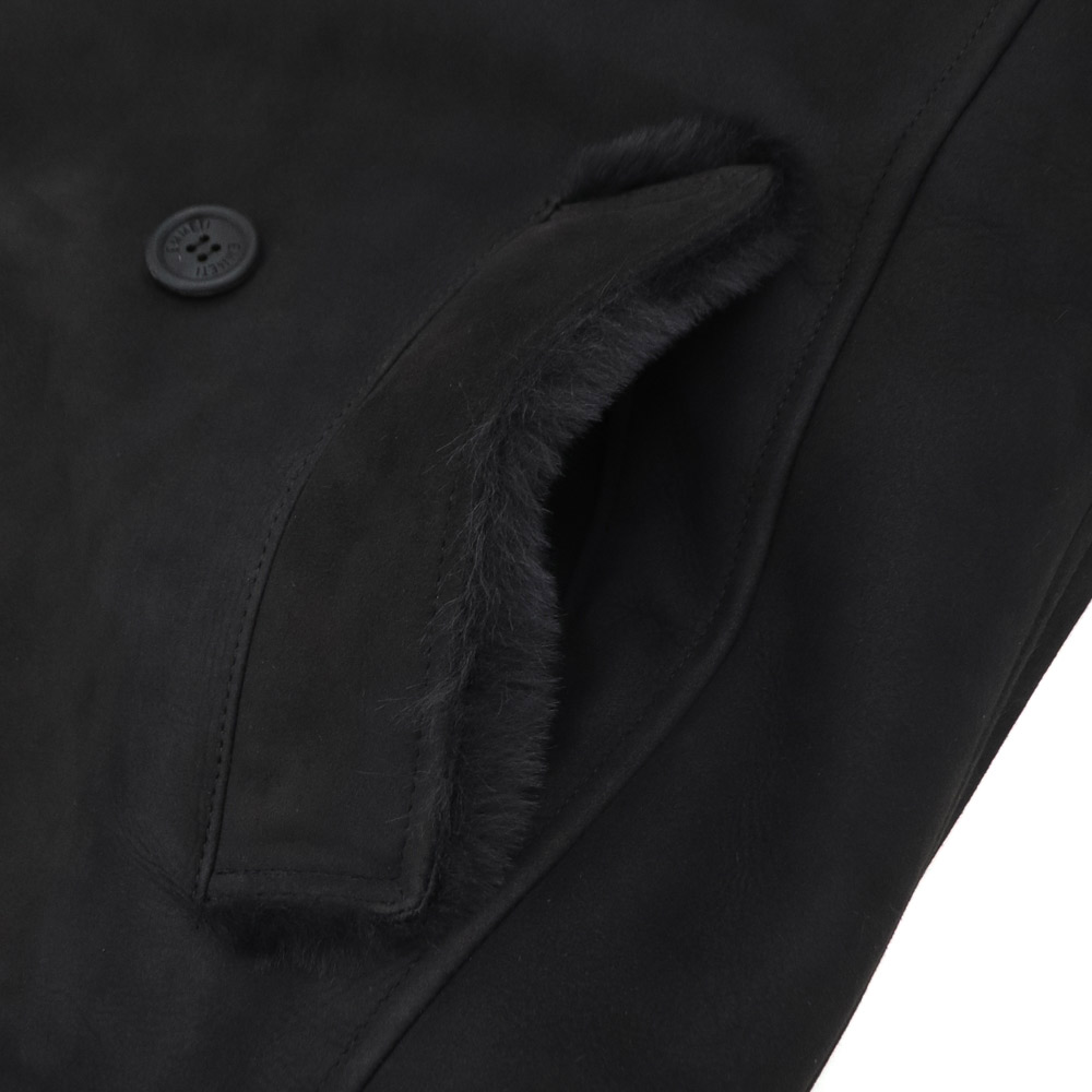 エンメティ コート メンズ ラムスキン メリノムートン 8B Pコート エイヴォン EMMETI AVON EMT MERINOS 2 EBANO