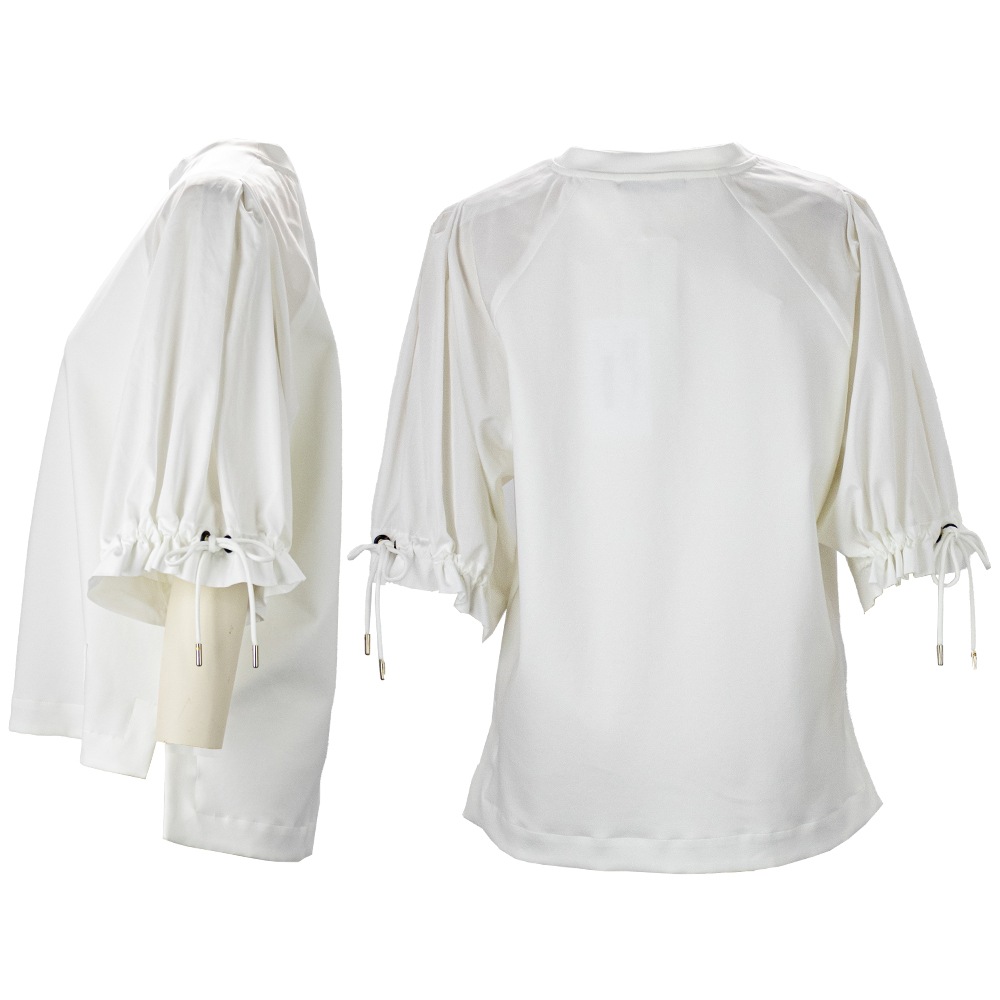 マックスマーラ カットソー レディース テクニカルコットンジャージー バイマテリアル Tシャツ ウエスト MaxMara MXMWEST 1941076206 春夏新作