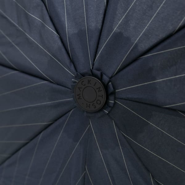 【セール】マッキントッシュ 傘 ワンタッチ開閉式 晴雨兼用 ストライプ柄 折り畳み傘 MACKINTOSH AYR ACC-027 MCT CL0027UBUH NAVY PIN STRIPE【返品交換不可】