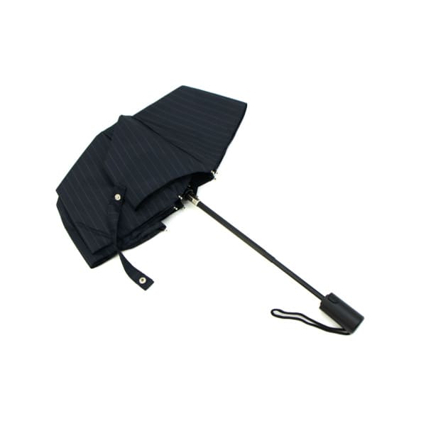 【セール】マッキントッシュ 傘 ワンタッチ開閉式 晴雨兼用 ストライプ柄 折り畳み傘 MACKINTOSH AYR ACC-027 MCT CL0027UBUH NAVY PIN STRIPE【返品交換不可】