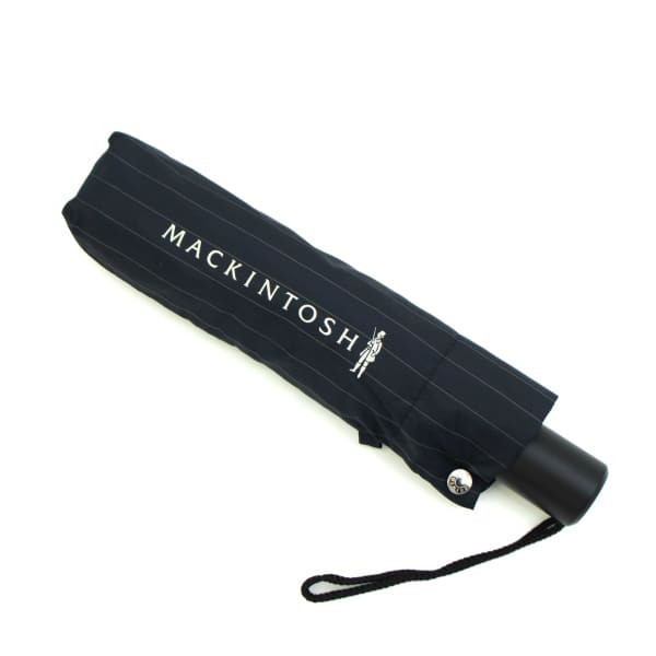 【セール】マッキントッシュ 傘 ワンタッチ開閉式 晴雨兼用 ストライプ柄 折り畳み傘 MACKINTOSH AYR ACC-027 MCT CL0027UBUH NAVY PIN STRIPE【返品交換不可】