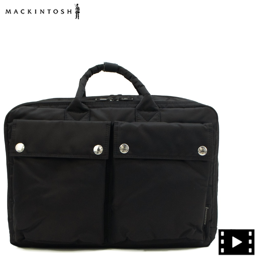 マッキントッシュ ブリーフケース ナイロン 2ルーム 3WAY ショルダー リュック MACKINTOSH HOUNDSLOW 3WAYS BRIEFCASE MCT 1004BAPA PA01/BLACK