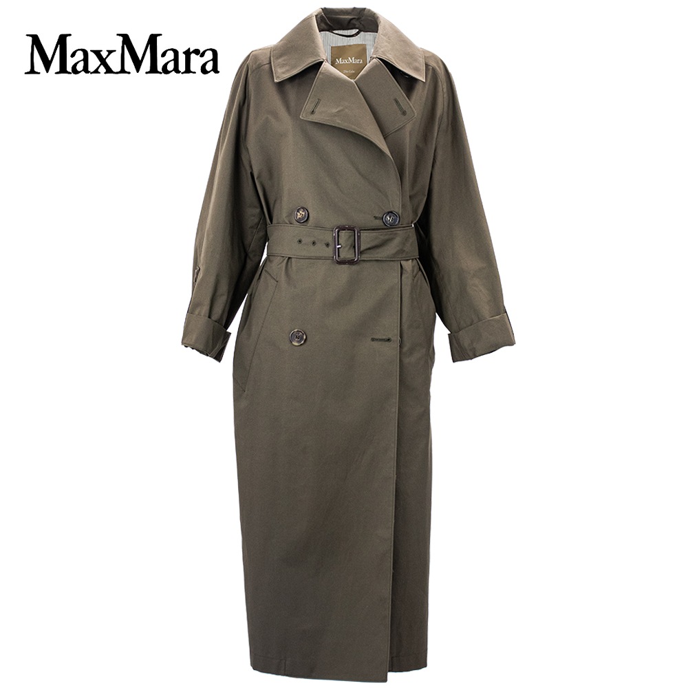 マックスマーラ コート レディース 撥水 コットンブレンド ロングトレンチコート ザ キューブ MaxMara The Cube MTCARTE MAX 9021136406 003 春夏新作