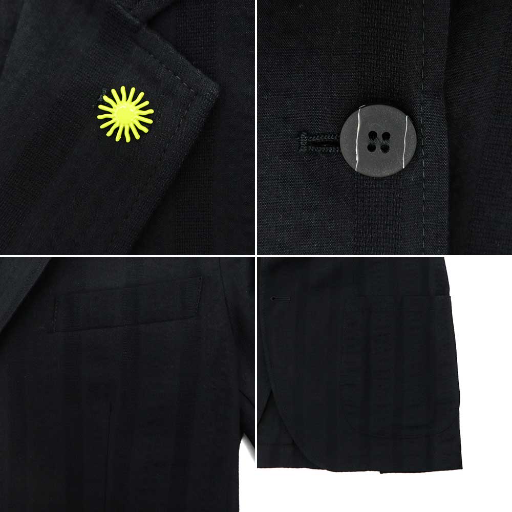 【セール】ジャンネット ジャケット メンズ コットン シアサッカー ストライプ 2B シングルジャケット GIANNETTO CORALLO JACKET 51291 5103-291CORA GNT 0004 【返品交換不可】