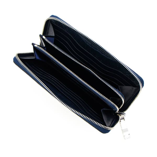 ペッレモルビダ 財布 クロコダイル ラウンドジップ 長財布 PELLE