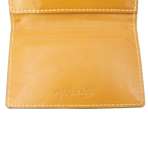 クアトロガッティ カードケース クロコダイル レザー 2つ折りカードケース QUATTRO GATTI 8177 QTG BLUEJEAN