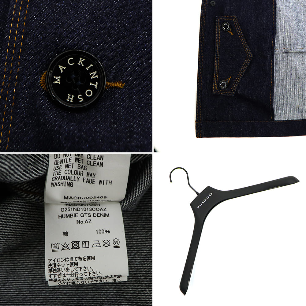 マッキントッシュ コート メンズ ドロップショルダー デニム コート ハンビー MACKINTOSH HUMBIE GTS DENIM G251ND1013COAZ MCT AZ01/INDIGO OW 春夏新作