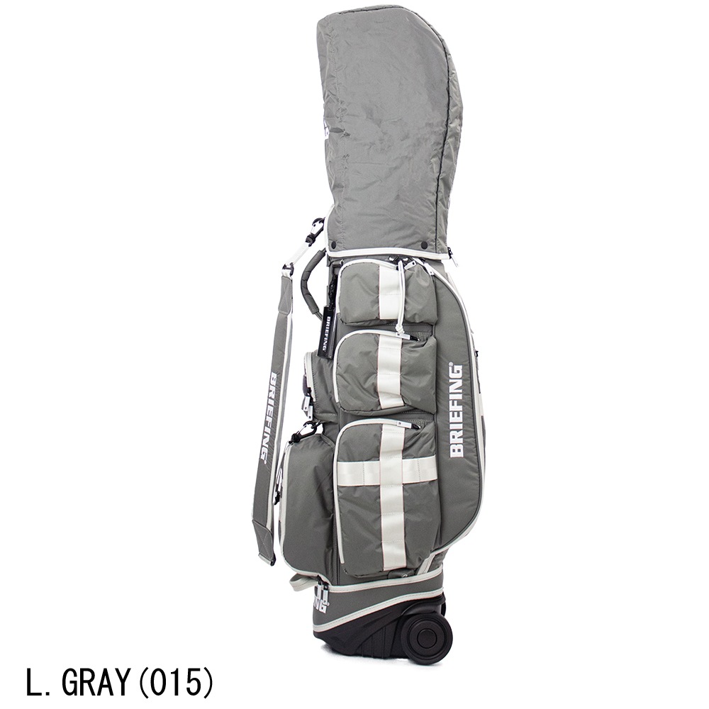 BRIEFING ゴルフキャディバッグ グレー　BRG251D02 キャスター付 ブリーフィング ゴルフ バッグ キャディバッグ BRIEFING GOLF CS