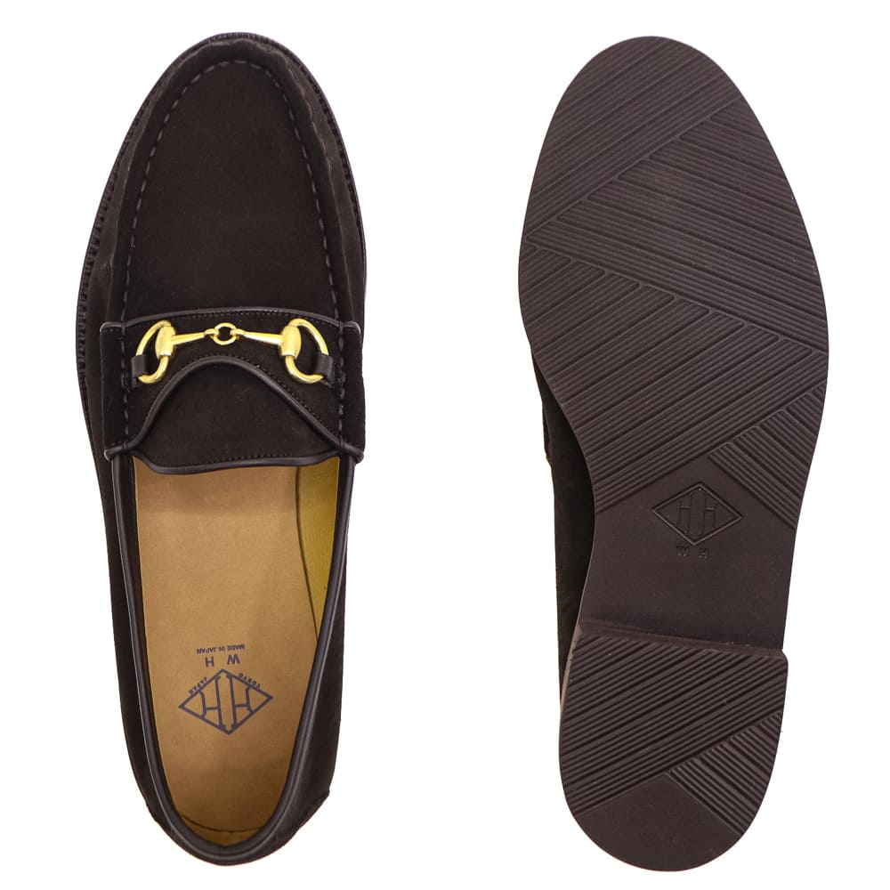 ダブルエイチ レザーシューズ チャールズFステッド社 スーパーバック スエード ビットローファー ソフトシリーズ WH WHF-0021S WH0 CAFE 春夏新作