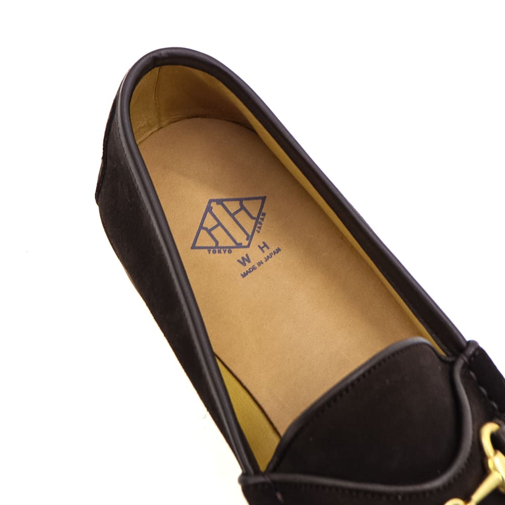 ダブルエイチ レザーシューズ チャールズFステッド社 スーパーバック スエード ビットローファー ソフトシリーズ WH WHF-0021S WH0 CAFE 春夏新作