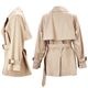 マックスマーラ コート レディース コットンポリエステル ダブルブレスト ショートトレンチコート ザ キューブ MaxMara The Cube MTCCALLE MAX 9021116406 013 春夏新作