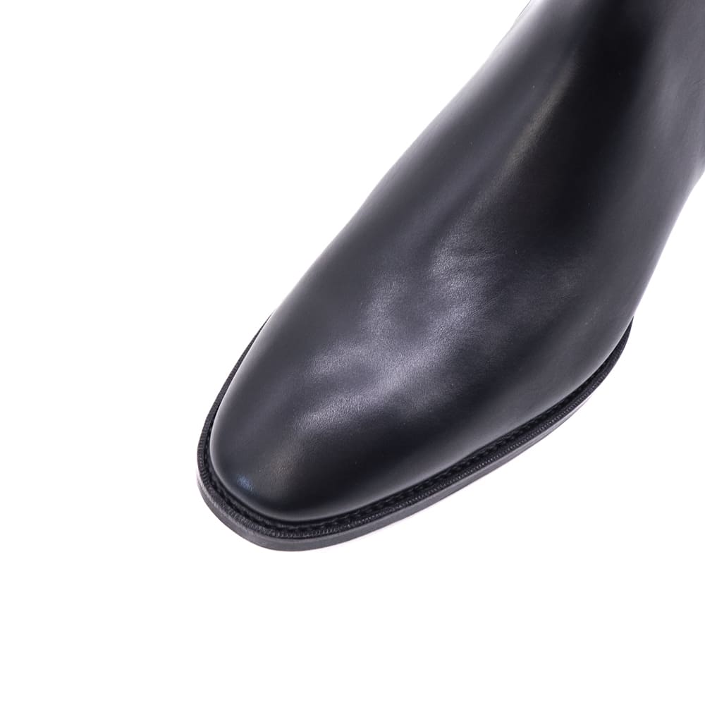 ダブルエイチ ブーツ メンズ デュプイ社製 プーマエイチ 撥水レザー サイドジップブーツ WH WHA-6901PU WH0 PUMA H BLK