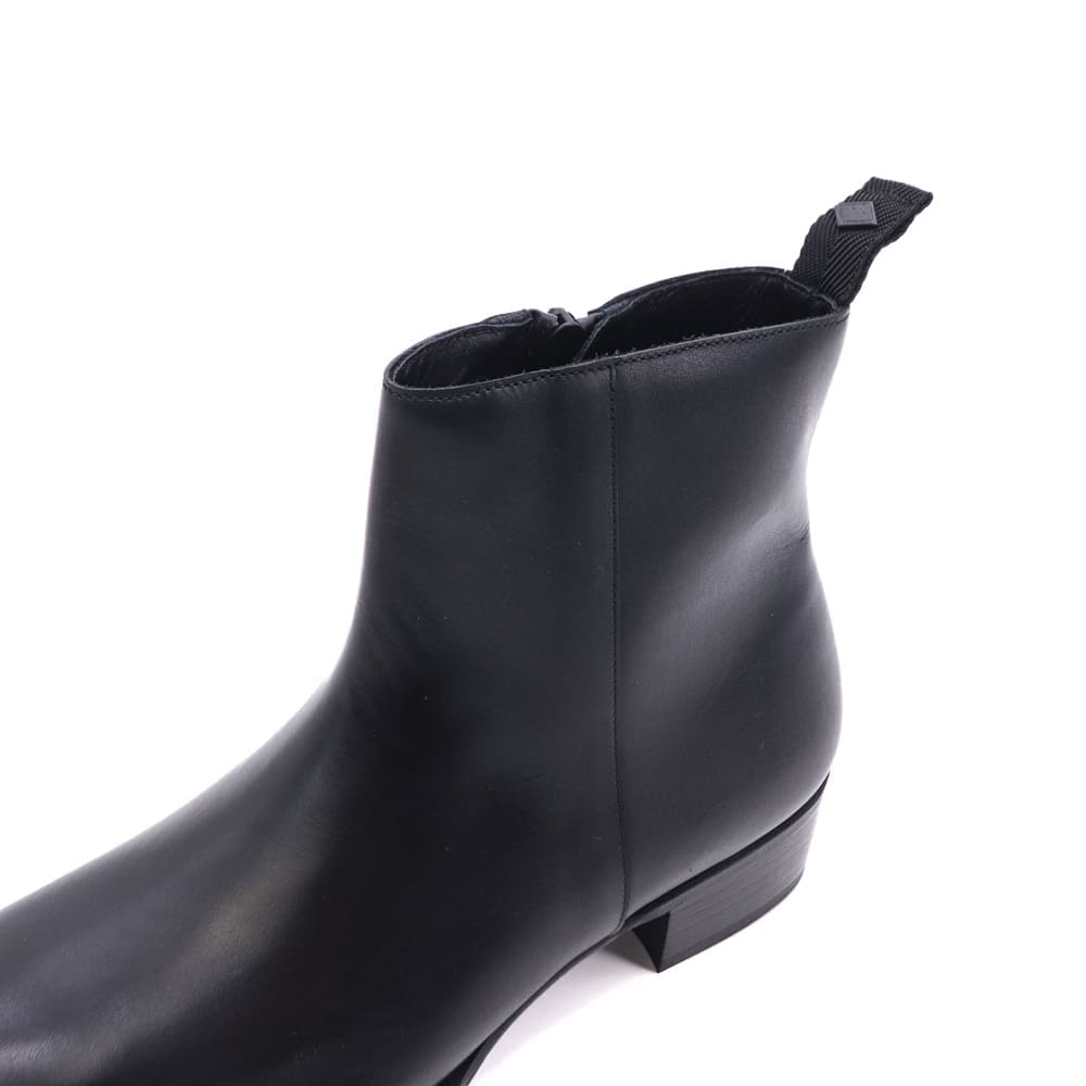 ダブルエイチ ブーツ メンズ デュプイ社製 プーマエイチ 撥水レザー サイドジップブーツ WH WHA-6901PU WH0 PUMA H BLK