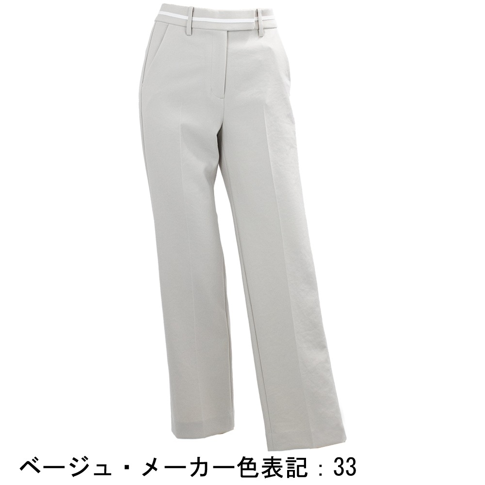 ブランベール パンツ レディース ラインベルトストレートパンツ BLANCVERT LW4419105 BVR 秋冬新作