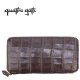 クアトロガッティ 財布 クロコダイル ラウンドジップ 長財布 QUATTRO GATTI 8101 BROWN(ブラウン)