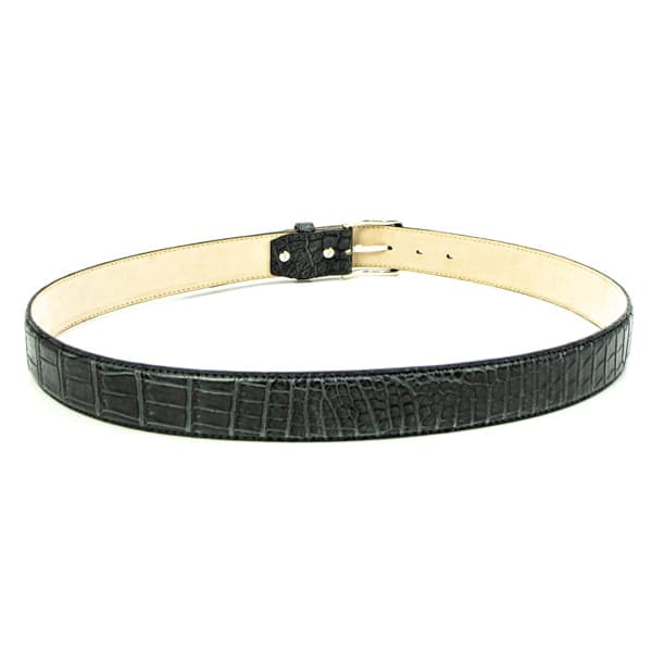 【セール 半額以下】クアトロガッティ ベルト メンズ クロコダイル レザーベルト QUATTRO GATTI 1718 QTG DARK GREY 【返品交換不可】