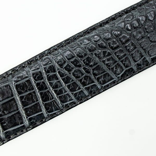 【セール 半額以下】クアトロガッティ ベルト メンズ クロコダイル レザーベルト QUATTRO GATTI 1718 QTG DARK GREY 【返品交換不可】