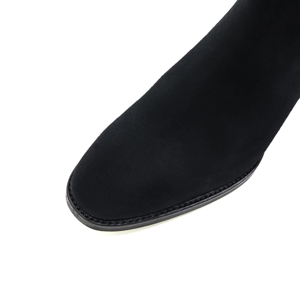 ダブルエイチ ブーツ メンズ チャールズFステッド社 スプリングボック 撥水スエード サイドジップブーツ WH WHA-6901GT WH0 SPRINGBOK BLK