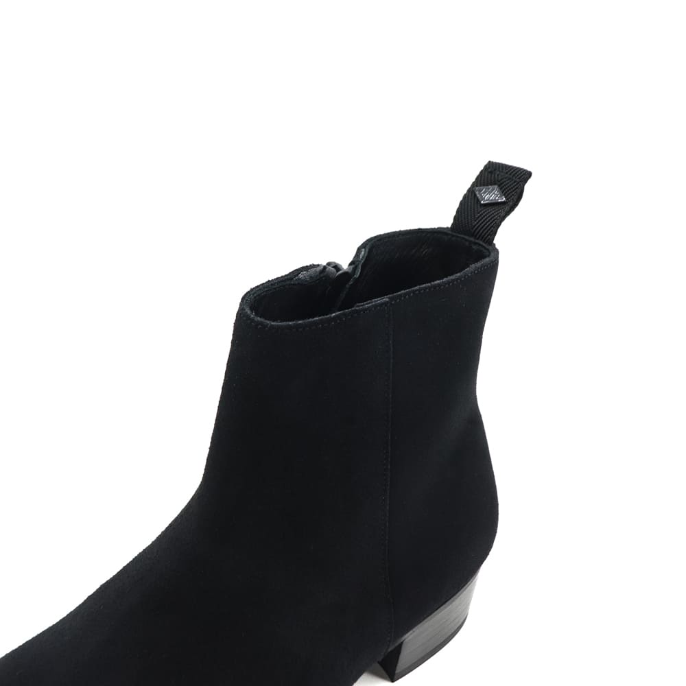 ダブルエイチ ブーツ メンズ チャールズFステッド社 スプリングボック 撥水スエード サイドジップブーツ WH WHA-6901GT WH0 SPRINGBOK BLK