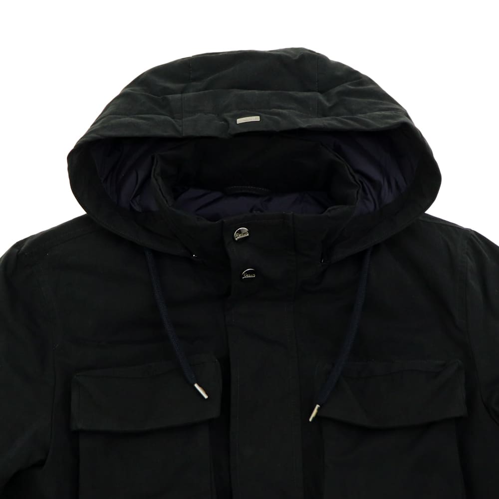 HERNO ヘルノ ダウンジャケット SUB-ZERO M-65 サイズ50 ヘルノ ダウン メンズ ワックスコーティング M-65 フーデッドダウン