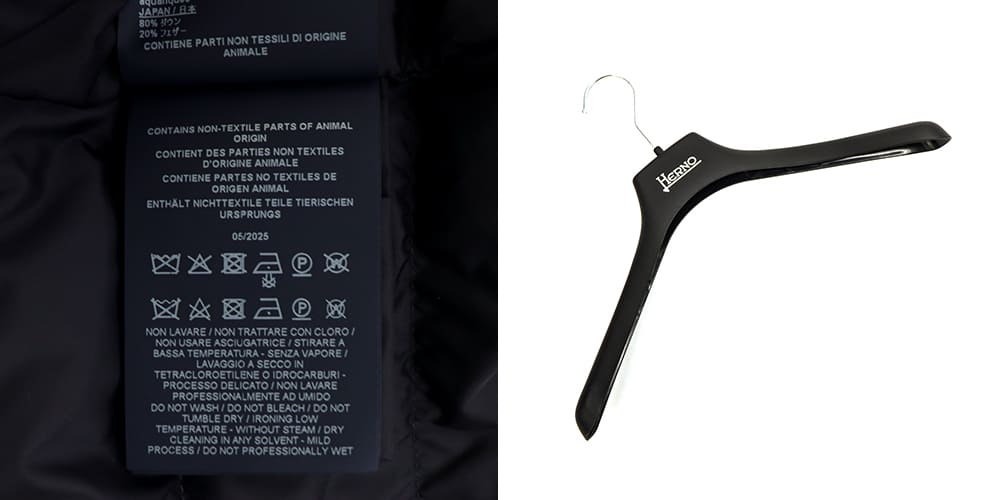 ヘルノ ダウン メンズ ワックスコーティング M-65 フーデッドダウン